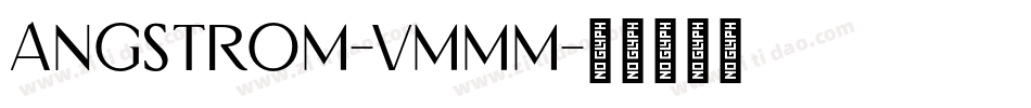 Angstrom-vmMM字体转换