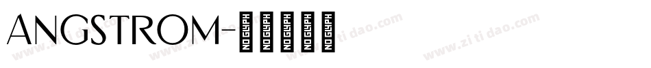 Angstrom字体转换