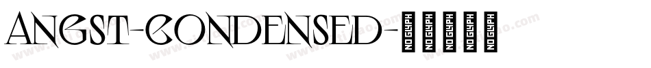 Angst-Condensed字体转换