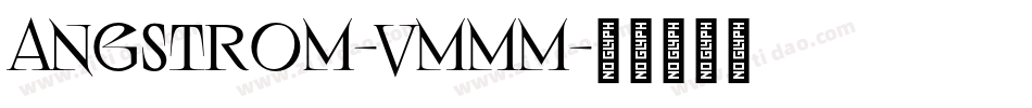 Angstrom-vmMM字体转换