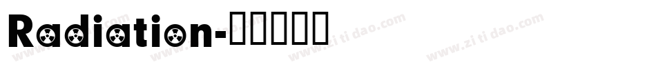 Radiation字体转换