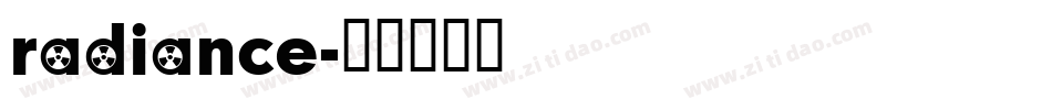 radiance字体转换