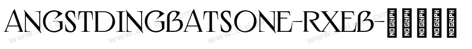 Angstdingbatsone-rxEB字体转换