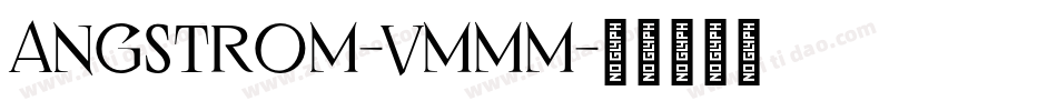 Angstrom-vmMM字体转换