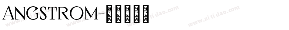 Angstrom字体转换