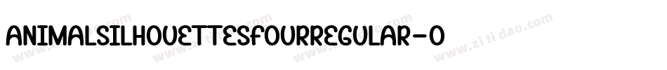 AnimalSilhouettesFourRegular-Ora8字体转换