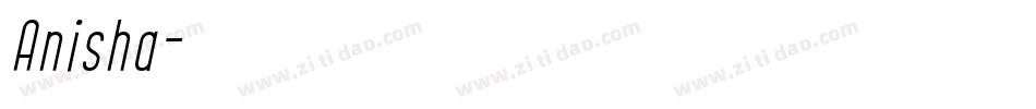 Anisha字体转换
