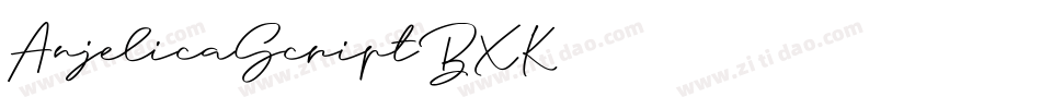 AnjelicaScript-7B6XK字体转换