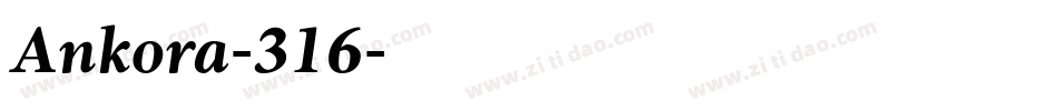 Ankora-316字体转换