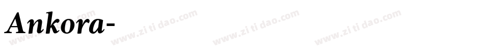 Ankora字体转换
