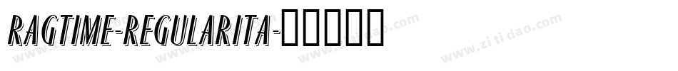 Ragtime-RegularIta字体转换