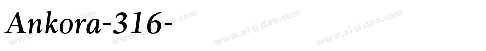 Ankora-316字体转换