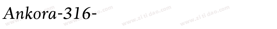 Ankora-316字体转换