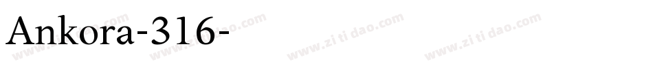 Ankora-316字体转换