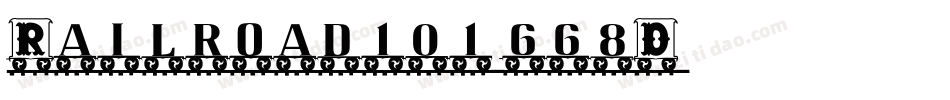 Railroad101-668D字体转换