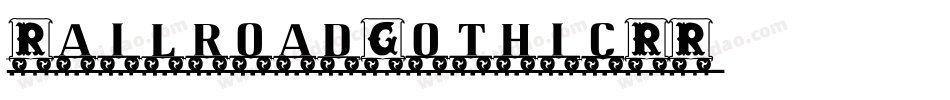 RailroadGothicRR字体转换
