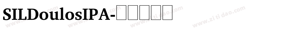 SILDoulosIPA字体转换