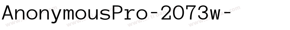 AnonymousPro-2O73w字体转换