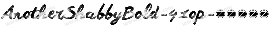 AnotherShabbyBold-41op字体转换