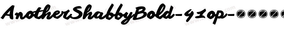 AnotherShabbyBold-41op字体转换