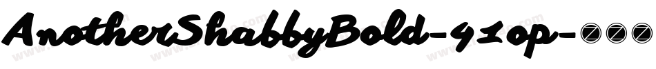 AnotherShabbyBold-41op字体转换