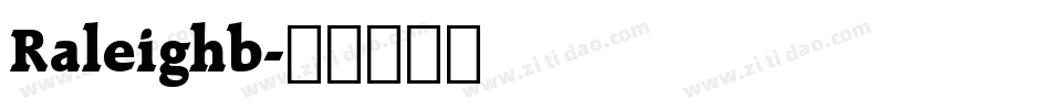 Raleighb字体转换