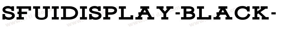 SFUIDisplay-Black字体转换