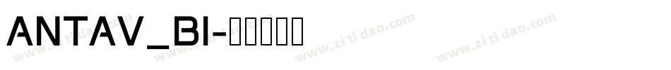 ANTAV_BI字体转换