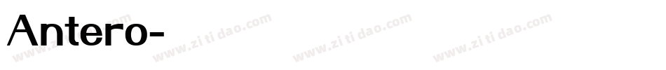 Antero字体转换