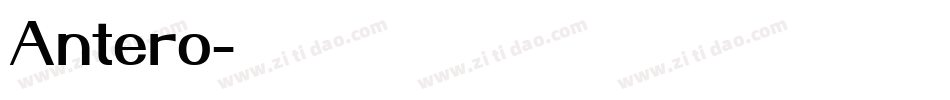 Antero字体转换