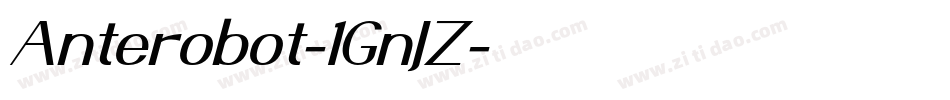 Anterobot-1GnJZ字体转换