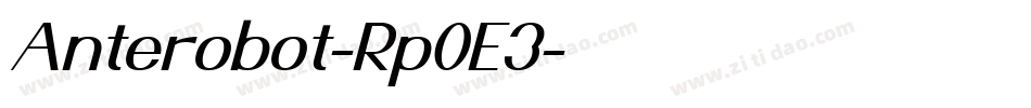 Anterobot-Rp0E3字体转换