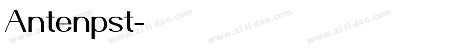 Antenpst字体转换