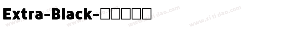 Extra-Black字体转换