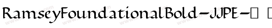 RamseyFoundationalBold-JJPE字体转换