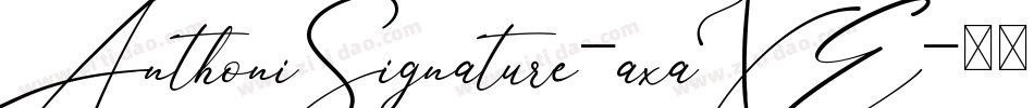 AnthoniSignature-axaXE字体转换