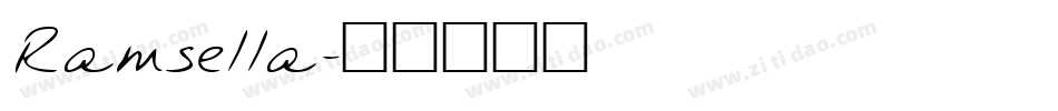Ramsella字体转换