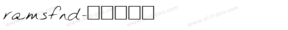 ramsfnd字体转换