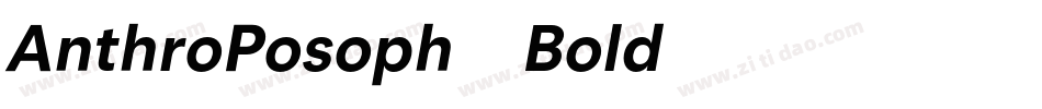 AnthroPosoph-Bold字体转换