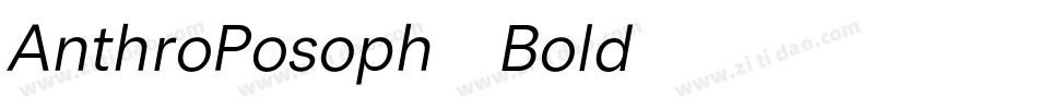 AnthroPosoph-Bold字体转换
