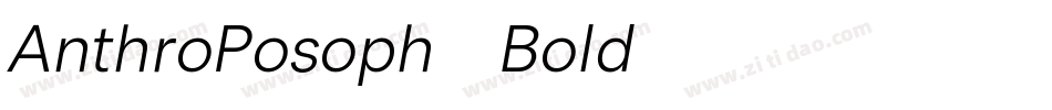 AnthroPosoph-Bold字体转换