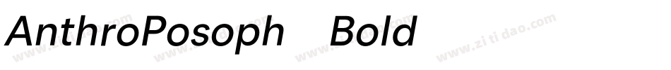 AnthroPosoph-Bold字体转换