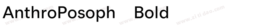 AnthroPosoph-Bold字体转换