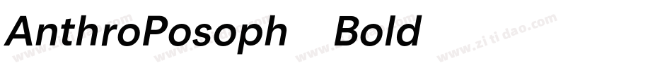AnthroPosoph-Bold字体转换