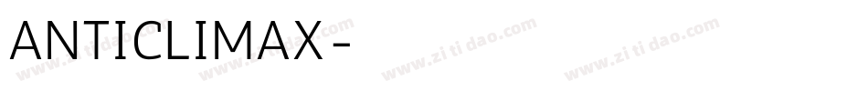 ANTICLIMAX字体转换