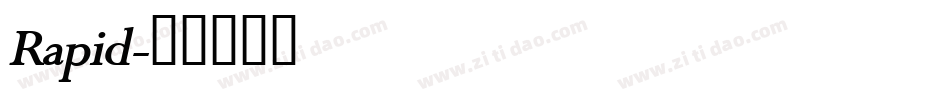 Rapid字体转换