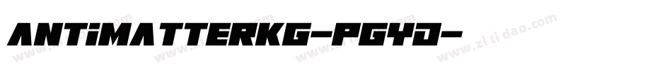 AntimatterKg-PGYd字体转换 AntimatterKg-PGYd字体转换