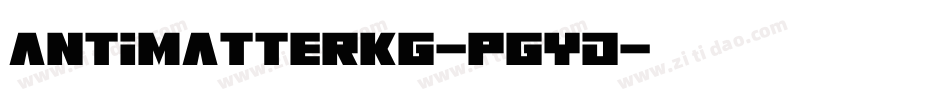 AntimatterKg-PGYd字体转换 AntimatterKg-PGYd字体转换