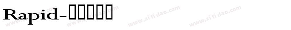 Rapid字体转换
