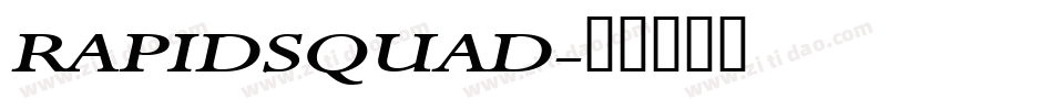 RAPIDSQUAD字体转换